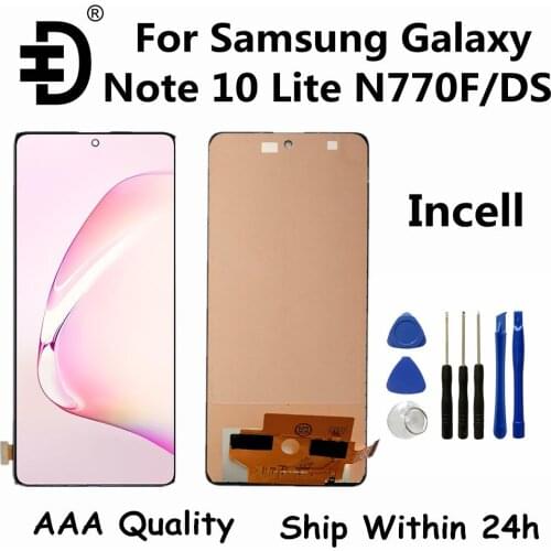 6.7" Incell Screen For Samsung Galaxy Note 10 Lite LCD Display Touch Digitizer For Samsung Note 10 Lite N770F/DS LCD Replacement
