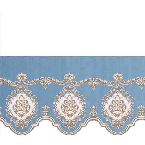 1pc Coffee Roman Valance Curtain Chenille Window Valance European Curtain Swags Decorative Jacquard Drape 1 Piece DL034 *30