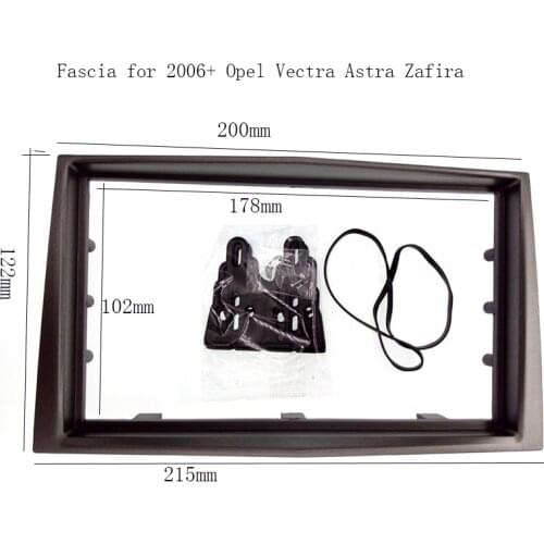 2 Din Car Radio Fascia fit for 2006+ Opel Vectra Astra Zafira Install Mount Kit dvd player Panel Plate Fascia Panel Audio Cover