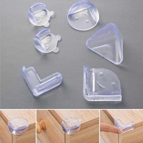 4Pcs Cute Child Baby Safety Corner Guard Silicone Protector Table Protection Cover Children Table Corner Protective Cover