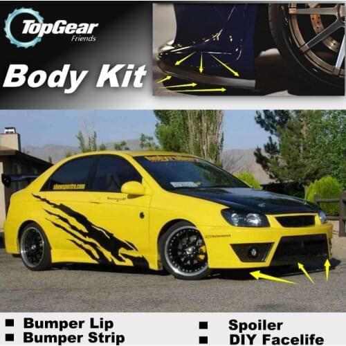 Bumper Lip Deflector Lips For KIA Cerato Sephia Spectra 5 LD 2003~2020 Front Spoiler Skirt For Car Tuning / Body Kit / Strip