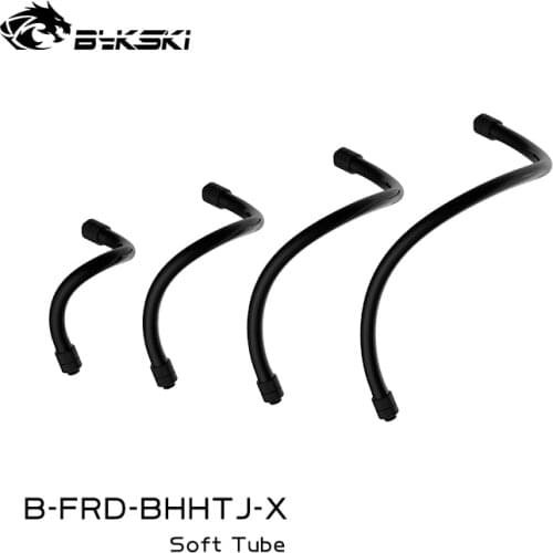 Bykski Double 360 Degree Rotating Joint High Temperature Resistant and Anti-folding Hose for Mining Water Cooling Installation