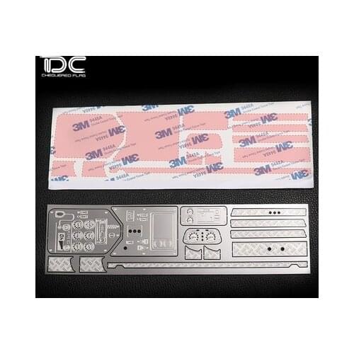 Interior metal decorative piece dashboard metal decoration with 3M glue for axial wraith 90018