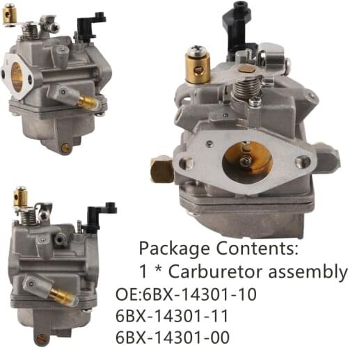 Carburetor Assembly for Yamaha F6 4-stroke 6HP Marine Motor 6BX-14301-10 6BX-14301-11 6BX-14301-00 car accessories