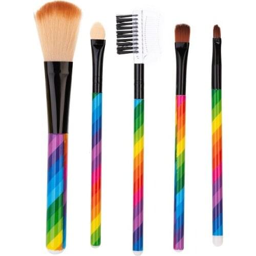 Makeup Tools Makeup Brush Set Loose Powder Beauty Tool Fashion Makeup Brush Rainbow Color Eye Shadow Blush Brush Foundation