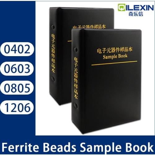 Ferrite Bead Sample Book 0402 0603 0805 1206 SMD magnetic Laminated sheet magnetic beads sample book Sample Kit
