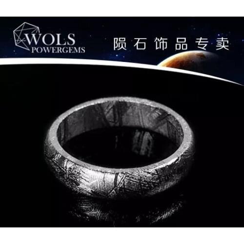 Natural Gibeon Iron Meteorite Fashion Ring Without Plated Jewelry Primary Colors Rings Women Men Size 6 7 8 9 10 11 12 AAAAA