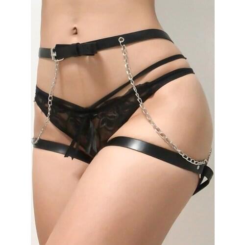 Leather Harness For Women Garter Belt Body Bondage Suspenders Belt Erotic Sexy Lingerie Sword Belt Seks Leg Harness Thigh Garter