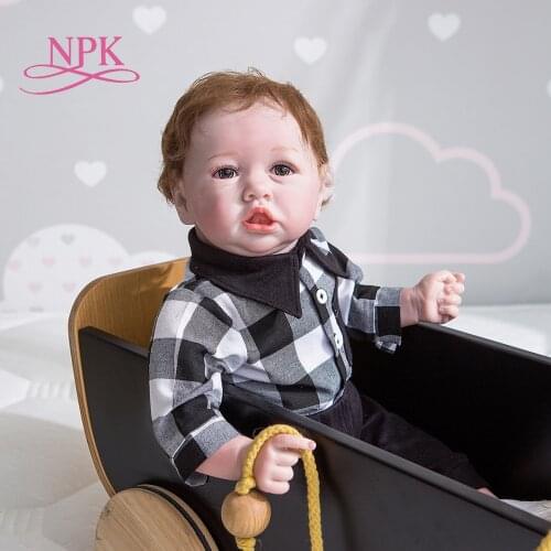 NPK 55CM Bebe Doll Reborn Saskia Popular Baby Doll Lifelike Soft Touch Hand Detailed Painting Collectible Handmade Baby