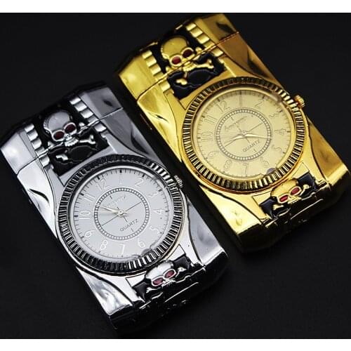 Metal Watch Butane Jet Torch Turbo Lighter Gas Lighter Lighters Smoking Accessories Cigarettes Lighters Multifunction Flash