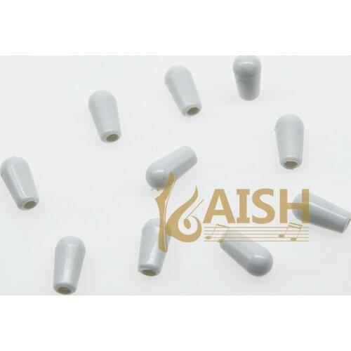KAISH Pack of 10 White Guitar 3 Way Toggle Switch Tip Switch Cap fits LP SG