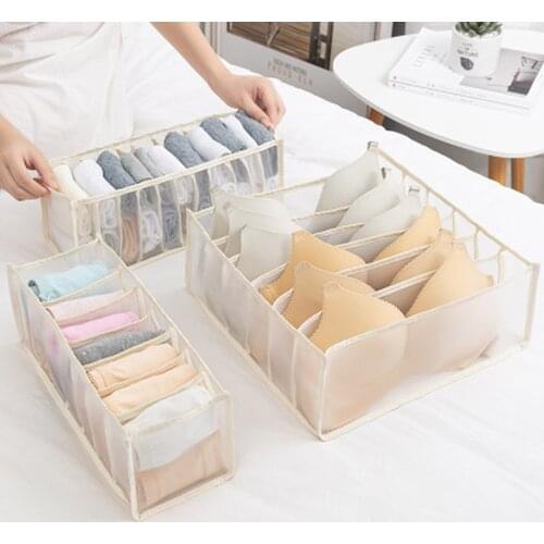Underwear Bra Socks Panty Storage Boxes Cabinet Organizers Wardrobe Closet Home Organization Drawer Divider Dormitory Save Space
