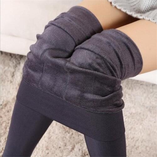 2019 New Fashion Womens Autumn And Winter Thick Velvet And Good Quality Warm Leggins Women High Elasticity Pants