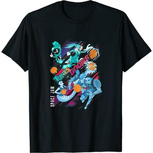 NEW Space Jam_ A New Legacy Group Shot Toons VS Goons T-Shirt Cotton Men Basic Tops Tee Shirt Shirts