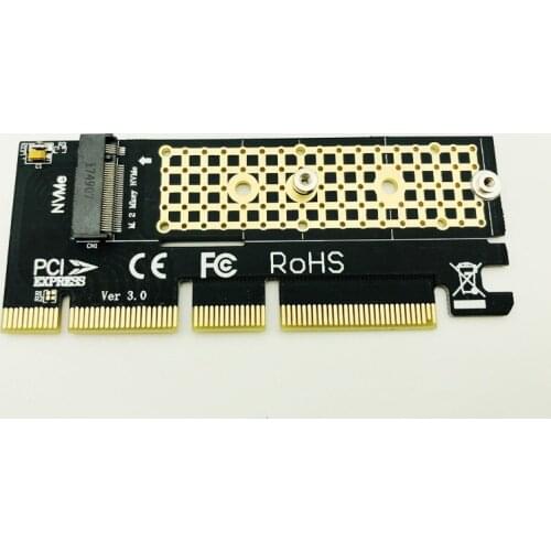 PCI-Express PCIE 3.0 X4 to M2 SSD NVME Adapter Card M Key Interface NVME SSD M2 PCI-E Riser Card for 2230 2242 2260 2280 M.2 SSD