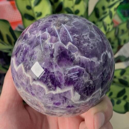 1pc Natural Crystals Quartz Dream Amethyst Sphere Crystal Ball Energy Healing Stones Room Home Aquarium Decoration Accessories