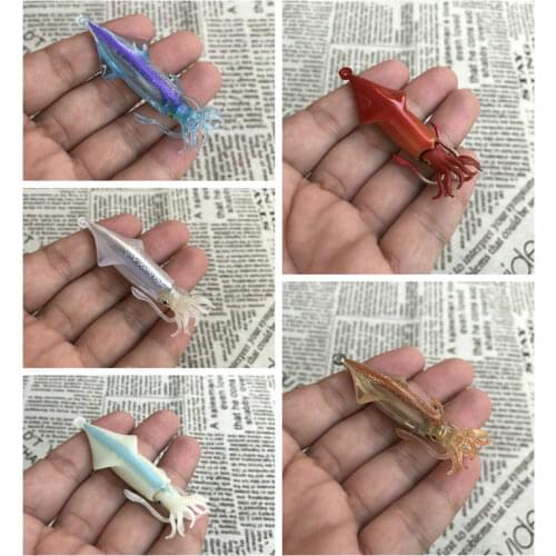Pvc figure flying squid model toy 5pcs/set