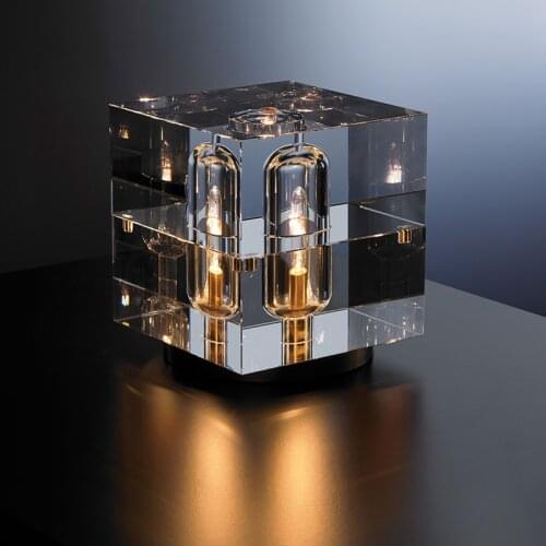 Nordic Luxury Crystal Led Desk Lights Postmodern Living Room Decor Lighting Bedroom Bedside Reading Lights Copper Table Lamps