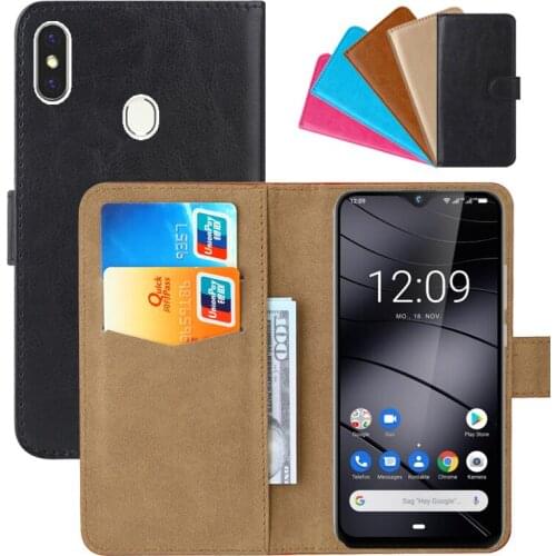 Luxury Wallet Case For Gigaset GS290 PU Leather Retro Flip Cover Magnetic Fashion Cases Strap