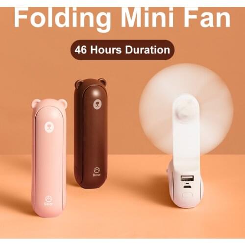 JISULIFE Handheld Fan Mini Fans Ventilador USB Rechargeable Fan 4800mAh Silent Small Fan for Home Ventilador de Mano Ventoinha