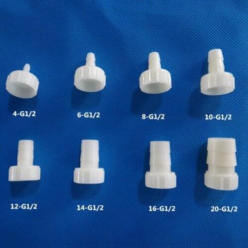 10pcs 1/2" Straight Connector Female Thread Pagoda Connectors for Aquarium Fish Tank Adapters Home Garden Supplies