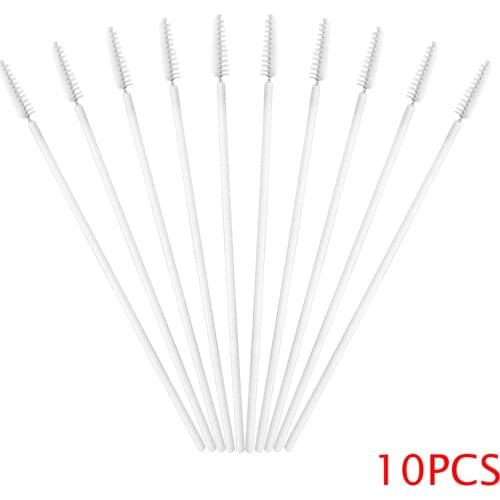 10Pcs/Lot Portable Convenient Baby Bottle Brush Test Tubes Brushes Stainless Steel Straws Cleaning Brush H99F