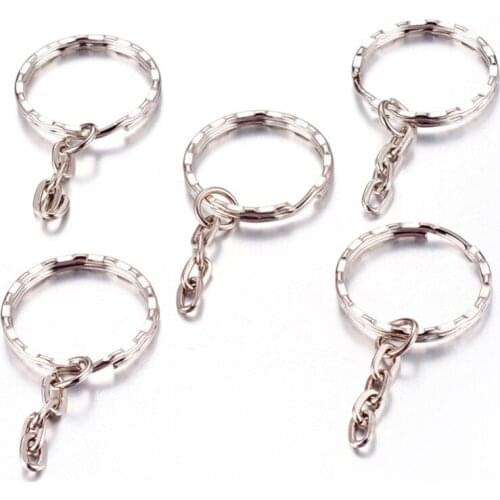 1000pcs wholesale Iron key Chain Ring Findings Metal Jewelry Findings for DIY, 21mm inner diameter
