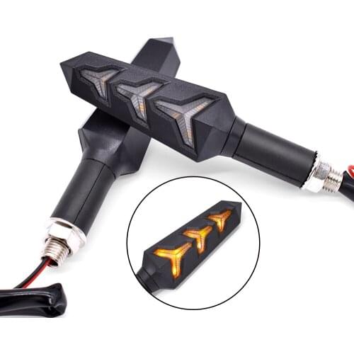 For KAwasaki Z800 Z600 Z750 Z650 Z900 Z1000 Z700 Z250 2PCS Motorcycle Indicators Flowing Turn Signal Lights Turning Indicators