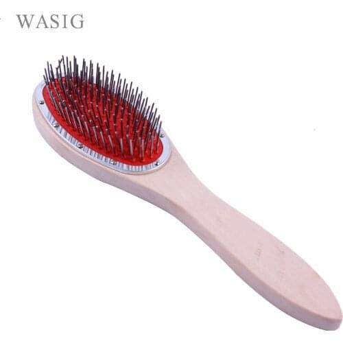 21*5.5cm 1pc handy portable professional stainless steel needles hackle brush combs for raw hair making hair extension tool