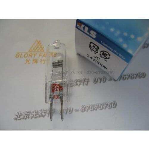 5pcs/lot,KLS JC 24V 300W halogen lamp,24V300W single ended bulb,JC24V300W,Industrial machine projector lighting,TNT EMS Shipping