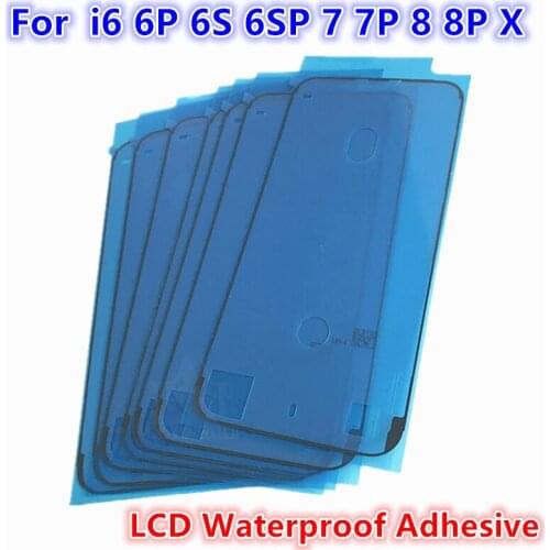 50Pcs 3M Waterproof Sticker For iPhone 6 6S 6SP 7 8 Plus Front Housing LCD Touch Screen Display Frame Bezel Tape Glue Adhesive