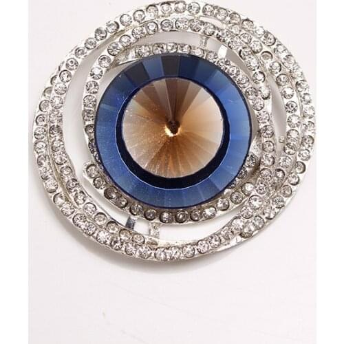 50PCS/LOT) Sewing Buttons Hooks Rhinestone Loop Back Crafting Making Brooch Bouquets