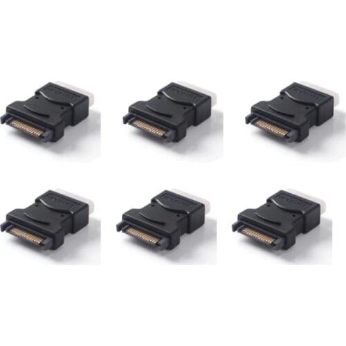 4 Pin Molex PC IDE Female to 15 Pin SATA Male Power Adapter Convertor Connector Cable Adapter