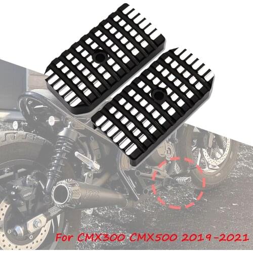 Motorcycle Aluminum Foot Peg Pedal Footrest Extension Footpeg Enlarger For Honda CMX500 CMX300 Rebel500 Rebel300 2019-2021