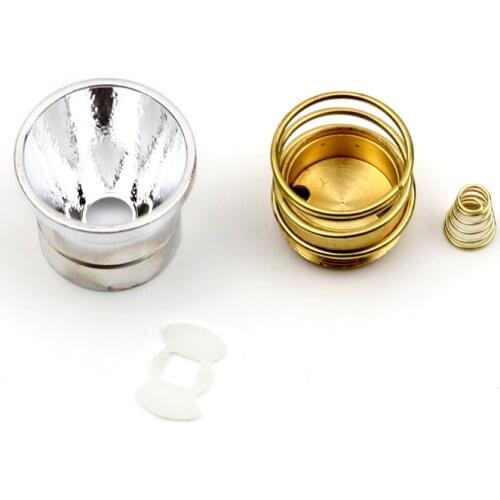 Aluminum 26.5mm SMO Smooth OP Orange peel Reflector drop-in kits with Copper module LED Stator Spacer for 501B 502B Flashlight