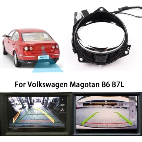 Car Flip Logo Reverse For Volkswagen Magotan B6 B7L CCD Night Vision rear car logo to car camera Waterproof high quality