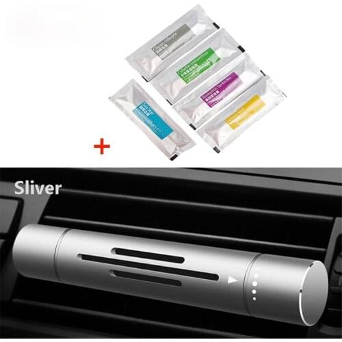 Auto Air Outlet Aromatherapy Clip with 5 Aroma Sticks Car Air Freshener Car Outlet Perfume Solid Perfume Diffuser 5 Kinds Flavor