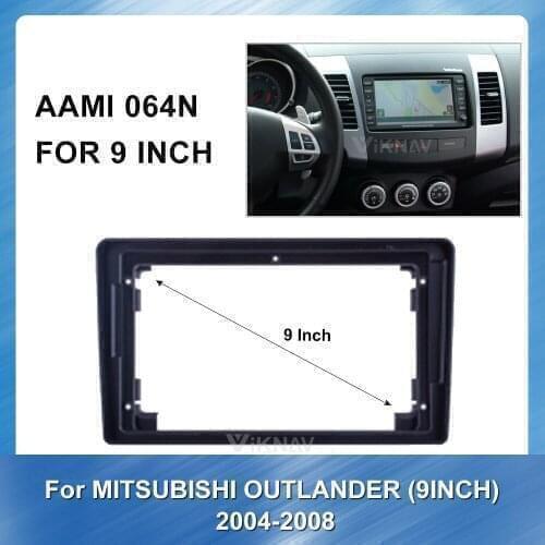 Car Stereo DVD Radio Fascia for MITSUBISHI OUTLANDER 2004-2008 Audio Player Panel Adapter Frame Dash Mount Installation Kit