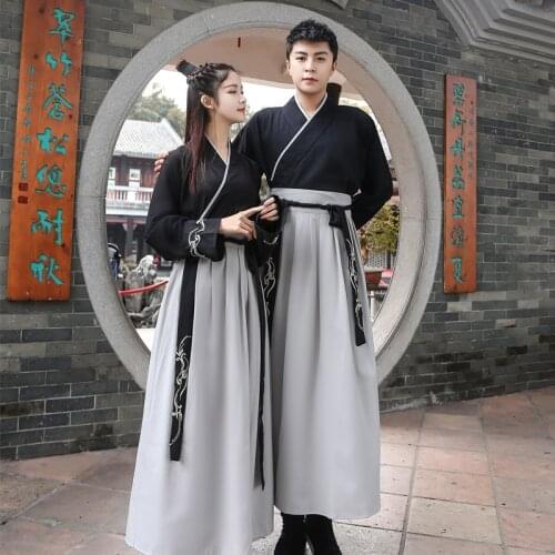 Black Hanfu Dress Chinese Dance Costume Traditional Performance Clothing Han Dynasty Princess Classical Outfit Stage Performance
