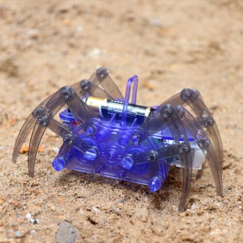 Electric Spider Robot kit DIY Educational Intelligence Development Assembles Kids Children Puzzle Action Kits