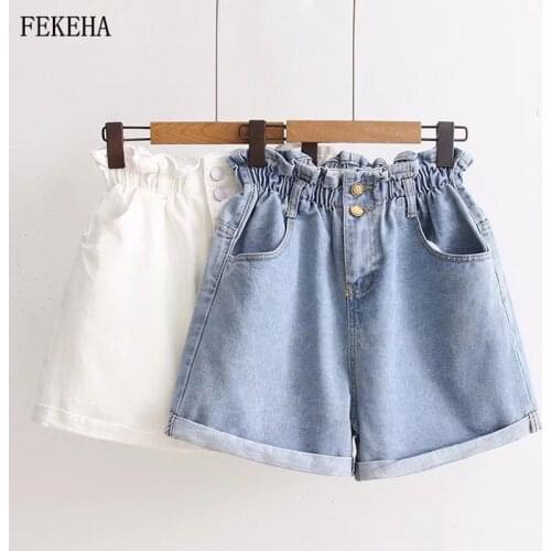 Женские завышенные шорты FEKEHA China At AliExpress