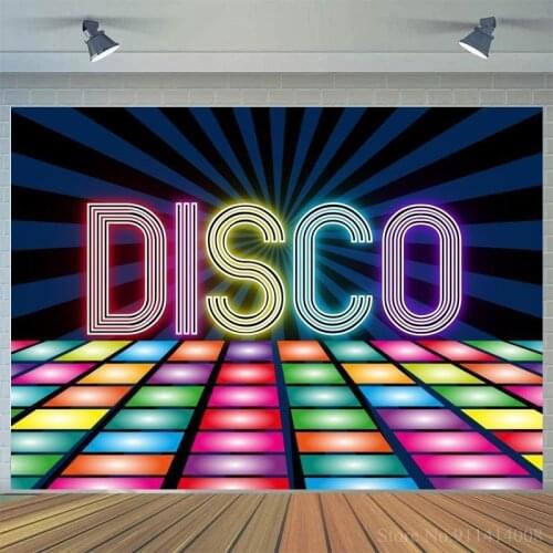 Summer Disco Party Holiday Carnival Sea Beach Poster Photo Background Photography Music Club Backdrop For Photo Studio Photocall