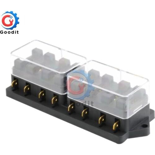 Fulseholder Mini 8 Way Blade Fuse Holder Block Box Audio Electronics Part 12V