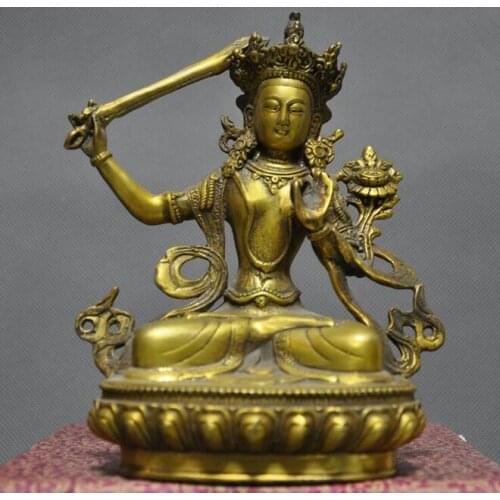 Tibetan Buddhism temple brass Medicine Buddha Sakyamuni Shakyamuni Buddha statue
