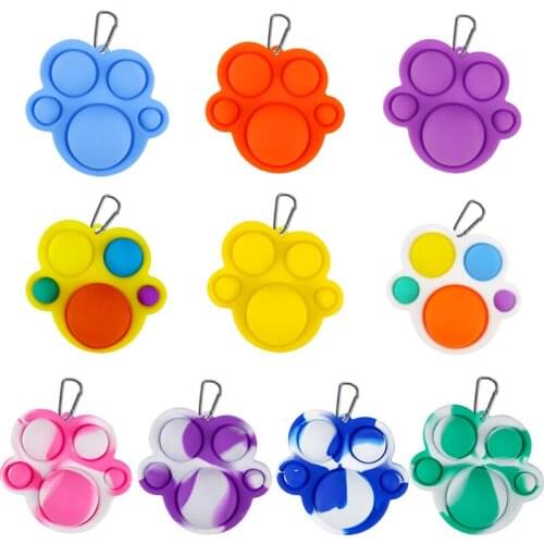 Cute Foot Paw Fidget Toys Children Antistress Games Fidget Toy Women Spotify Push Bubble Squish Spotify Premium Figet Girls Gift