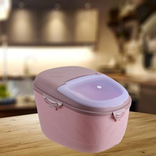 Large Capacity Rice Storage Container 10kg Grain Container Box Dog Cat Food Airtight Bin Tank