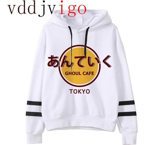 Japanese Anime Tokyo Ghoul Hoodies Men/women Kawaii Cartoon Kaneki Ken Graphic Streetwear Harajuku Tops Unisex Sweatshirts Male