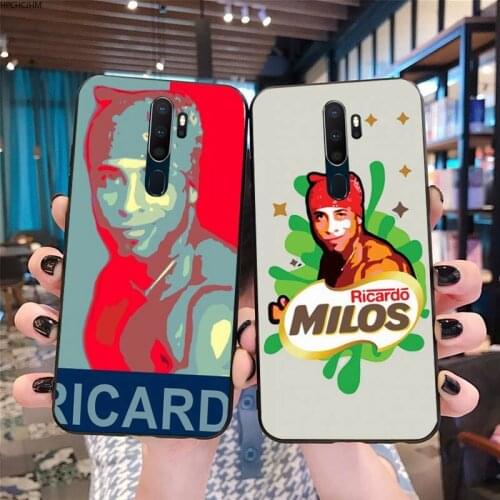 HPCHCJHM Ricardo Milos TPU black Phone Case Cover Hull For Oppo A5 A9 2020 Reno2 z Renoace 3pro Realme5Pro