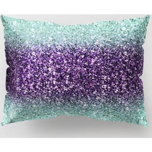 Printed Pillow Case Square 50X30cm Polyester Pillowcase Home Decorative Office Bedroom Pillow Cover