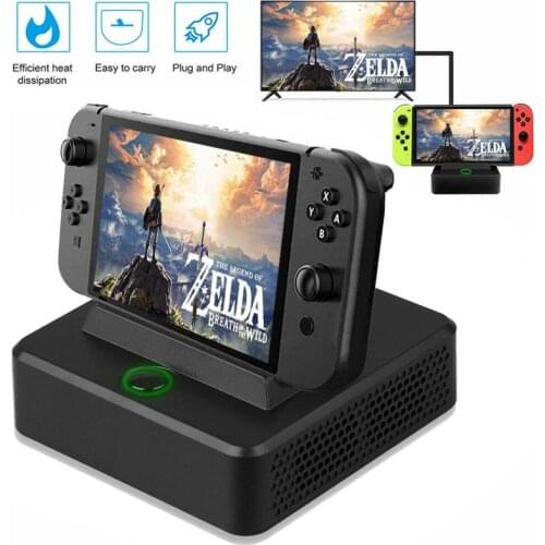 For Nintendo SWITCH Host TV Converter Charging Dock Station Portable Type-C Adapter Cooler Heat Dissipation Stand For NS